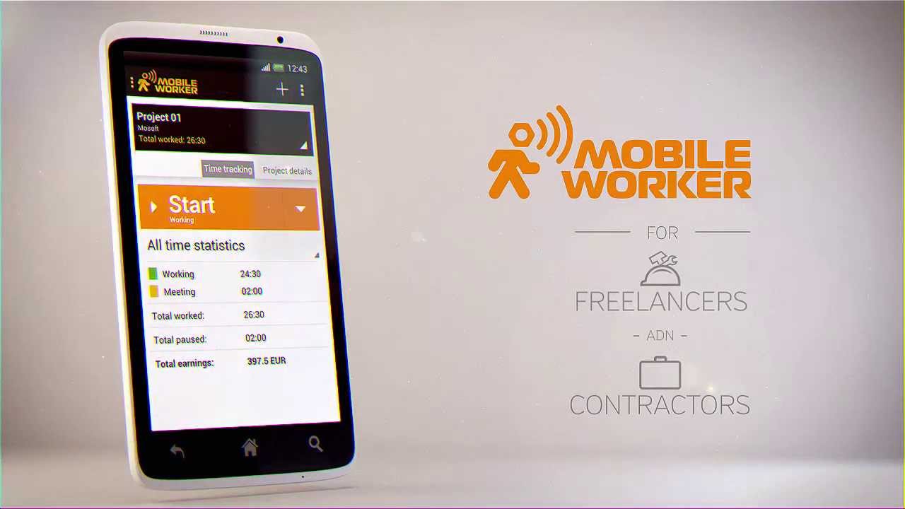 Mobile Worker | Time tracking and document management App