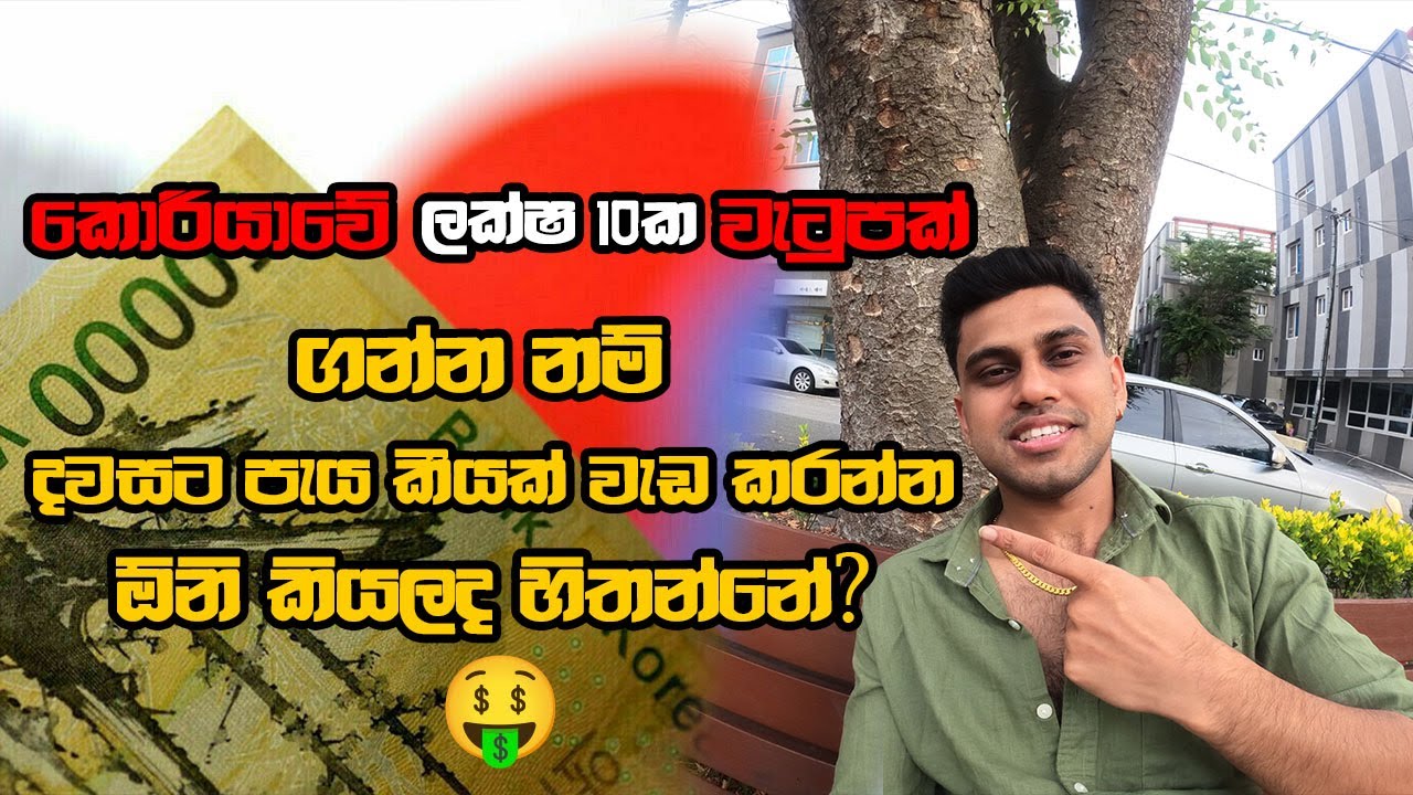 🇰🇷💸කොරියාවේ ලක්ෂ 10ක වැටුපක් ගන්න දවසට පැය කීයක් වැඩ කරන්න ඕනිද?