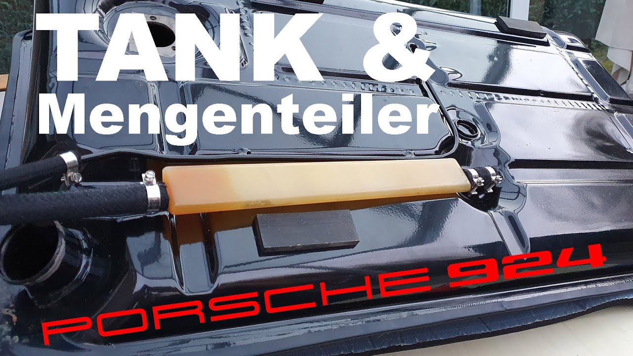 PORSCHE 924 - Kraftstoffleitungen spülen, Mengenteiler & Tank