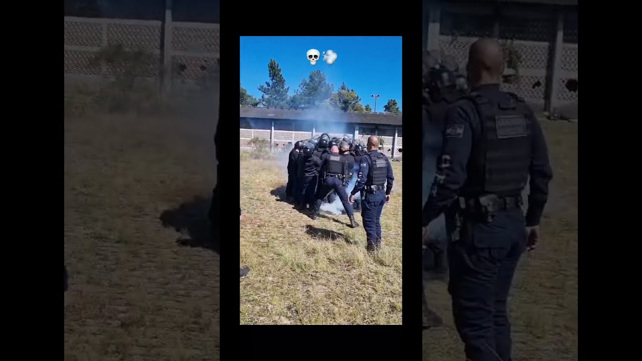 &Eacute; G&aacute;ssss no CDC #guardamunicipal #police #choque #cfp #policia #alunos #military