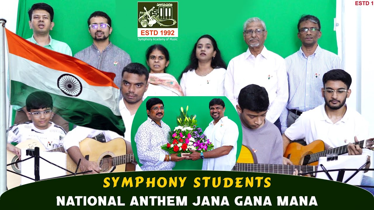 National Anthem Jana Gana Mana | Symphony Students | David Chase | Symphony Academy of Music
