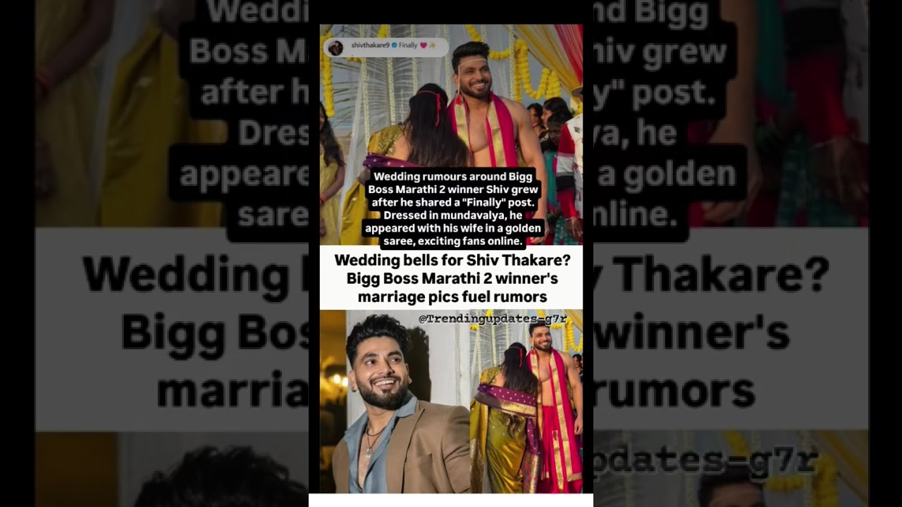 Shiv Thakare's SECRET Wedding?! 💍 (Sparks curiosity) 