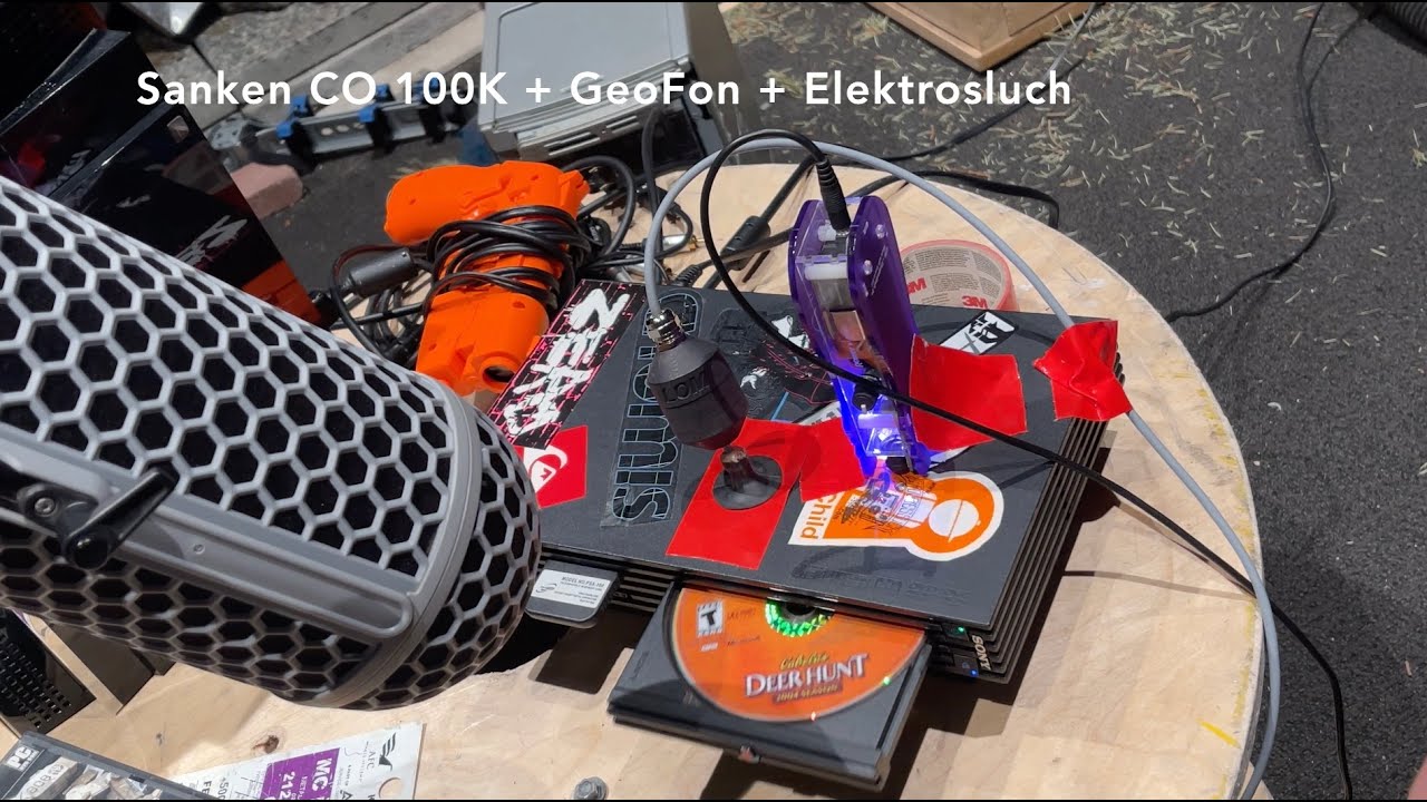 Recording a PS2 with a Sanken CO 100K, GeoFon and a Elektrosluch and Sampling it in Radium