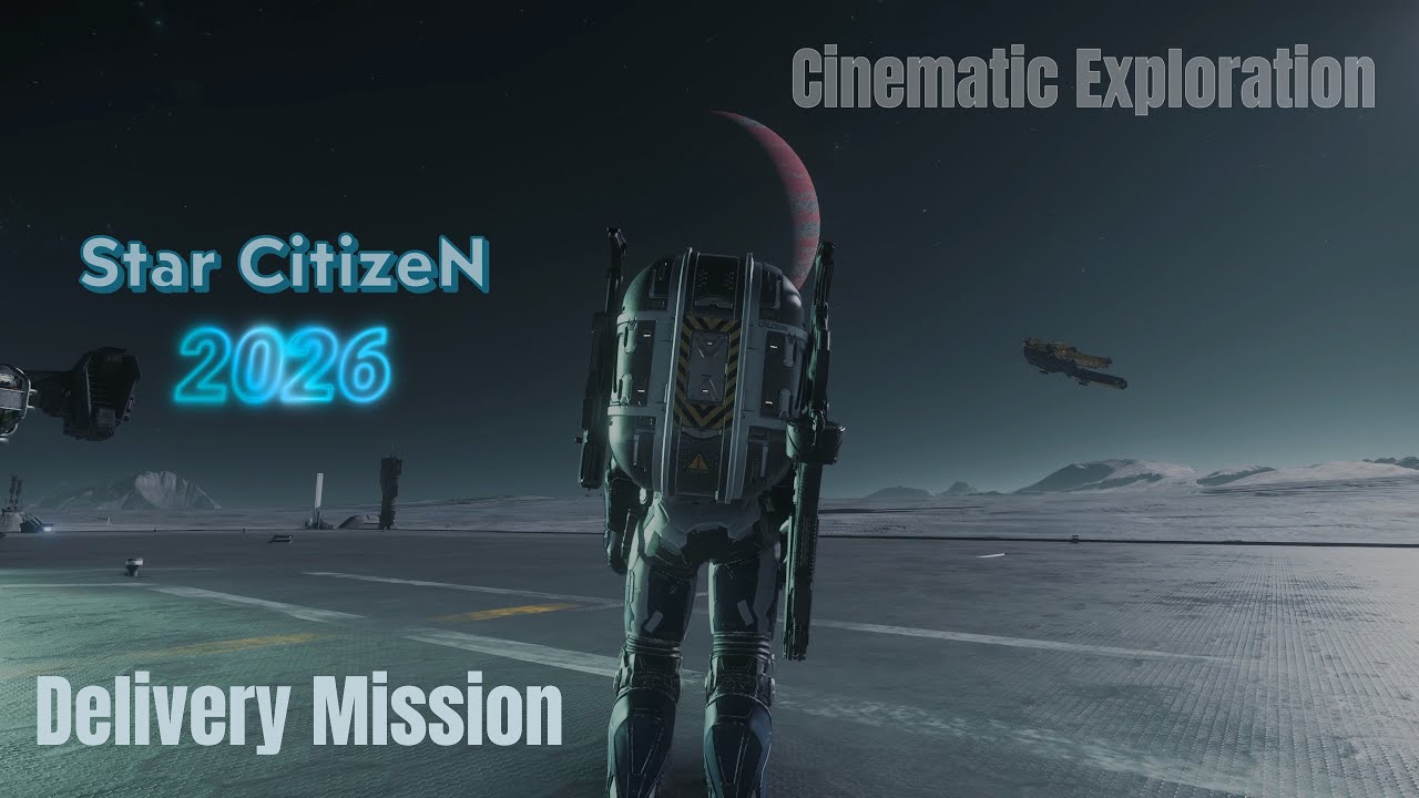 STAR CITIZEN - Basic Delivery Mission + little bit of  cinematic exploration