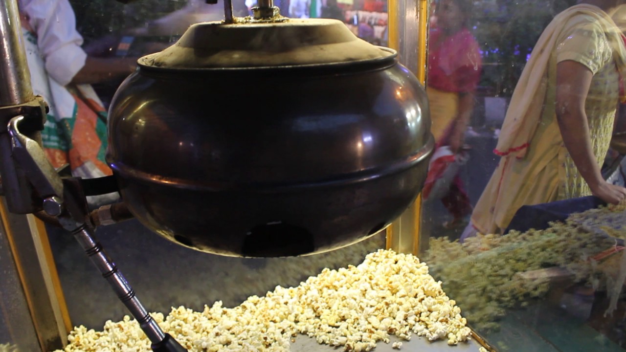 Popcorn using Indian style machine /Make in India: Indian Street Food