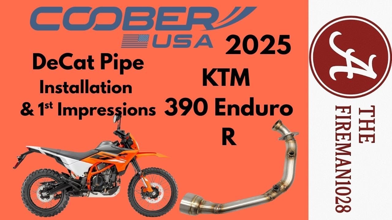(Part 2) 2025 KTM 390 Enduro R Coober DeCat Installation & 1st Impressions