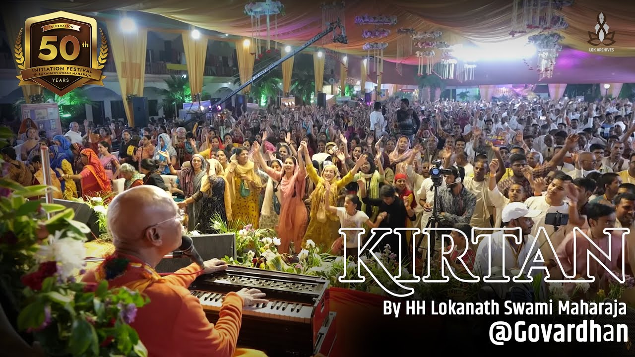 Kirtan @ Govardhan by HH Lokanath Swami Maharaja