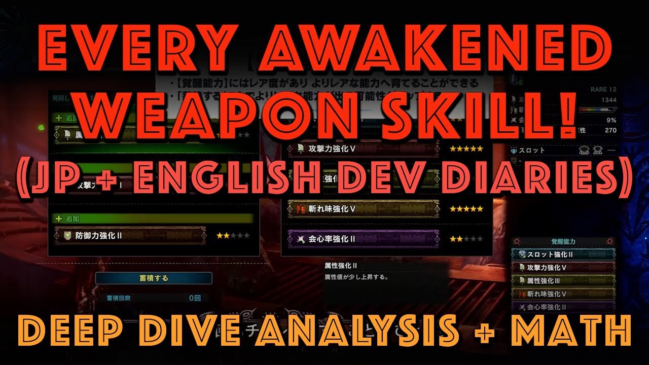 EVERY AWAKENED WEAPON SKILL + Deep Analysis (MHW Iceborne)