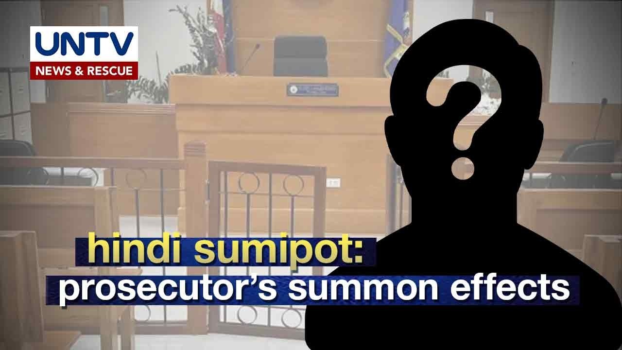 Ano ang mangyayari kung hindi naka-attend ng 2 beses sa patawag ng prosecutor?