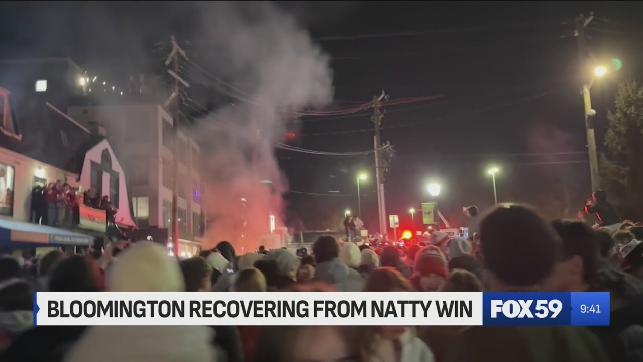 Bloomington recovering from late night championship celebration