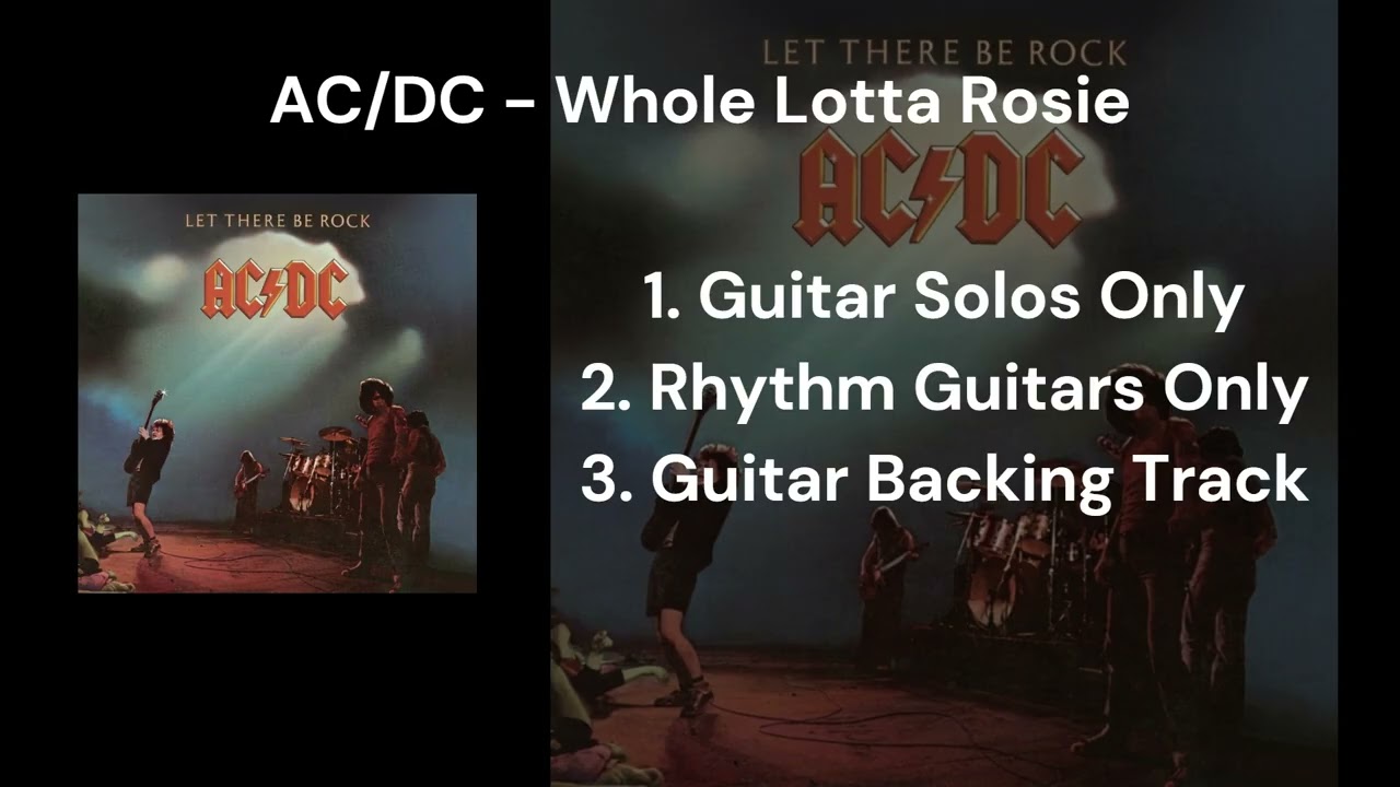AC/DC - Whole Lotta Rosie (Guitars Only & Guitar Backing Track)