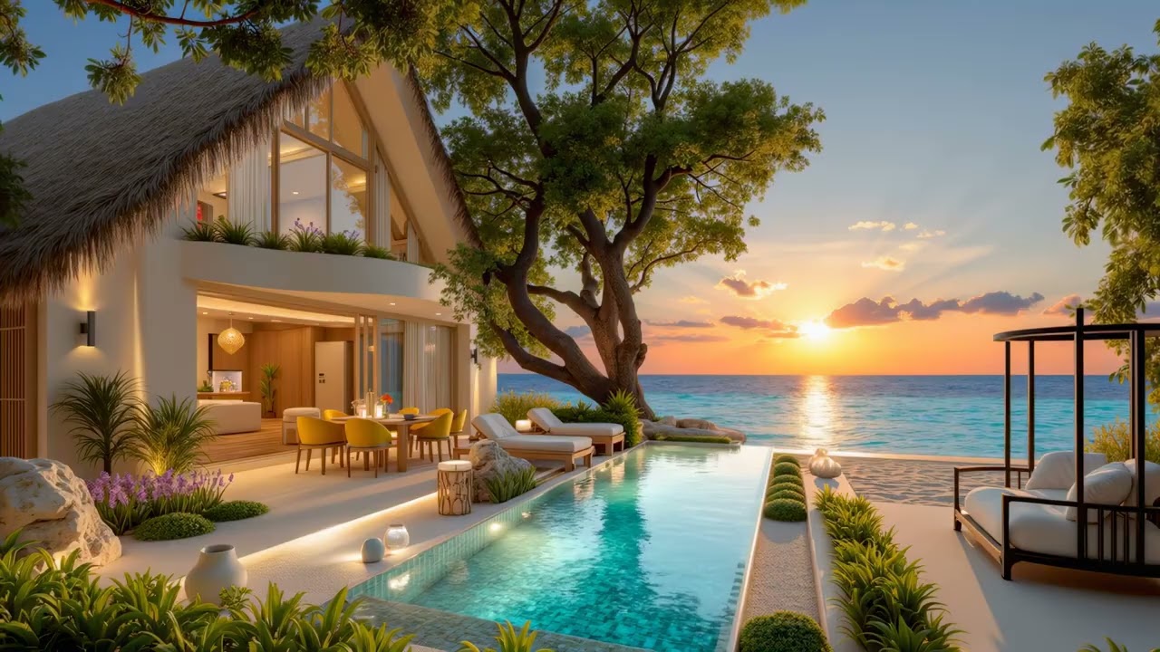Relaxing Bossa Nova Guitar Music for a Sunset Beach Villa Chillout Session