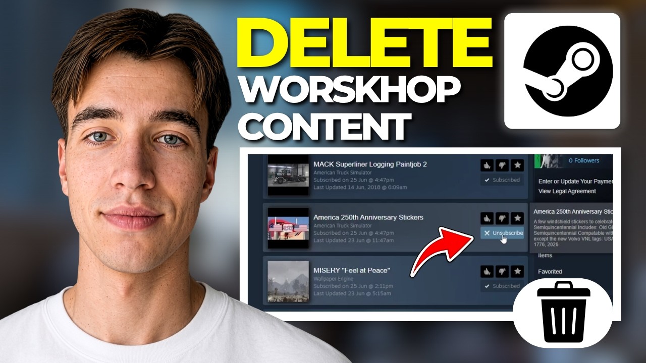 How To Delete Workshop Content On Steam 2026 | Tutorial 2026