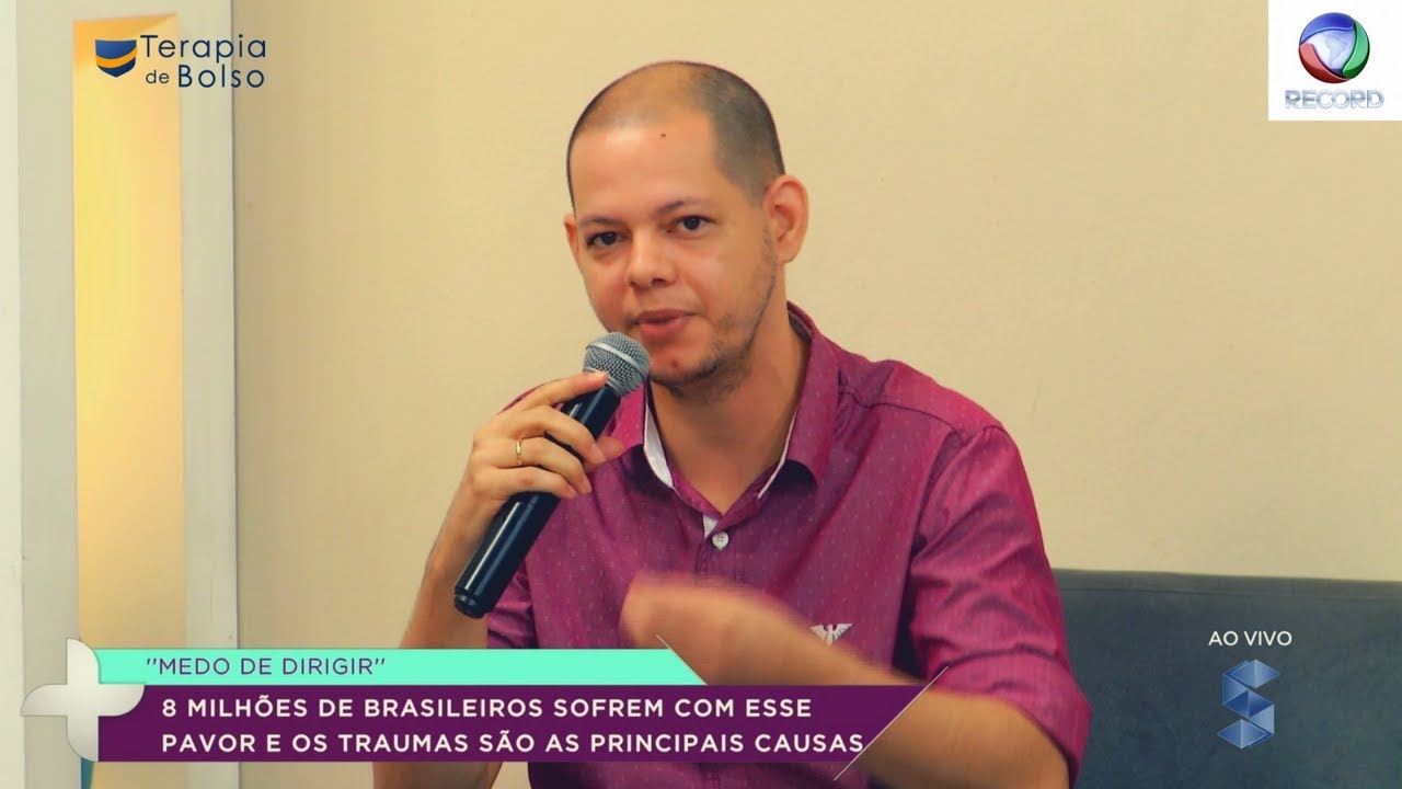 Medo de Dirigir ou Amaxofobia. Entrevista ao vivo com psic&oacute;logo Elias Balthazar na Rede Record