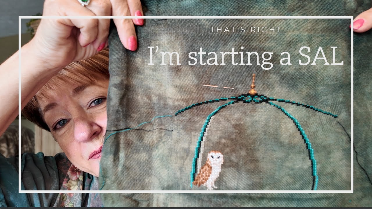 Floss Tube #107 Stitching updates, antique haul and chit chat