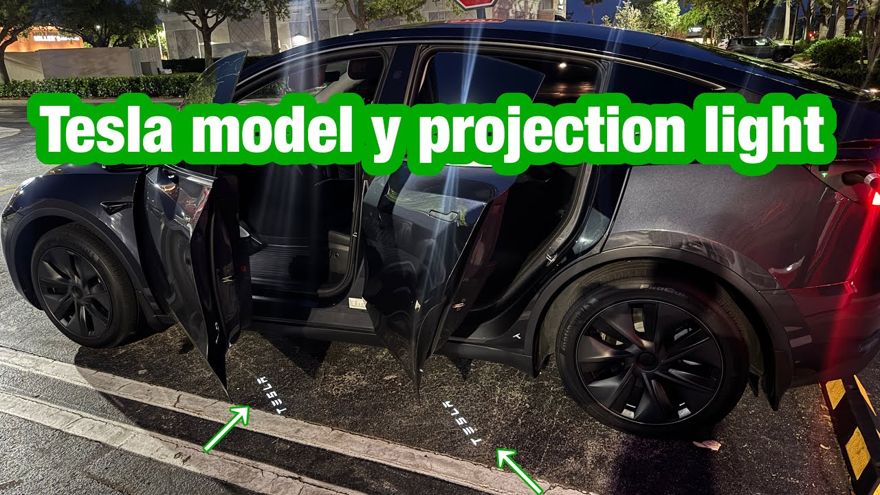 Installing the oem door projection lights from tesla in my model Y