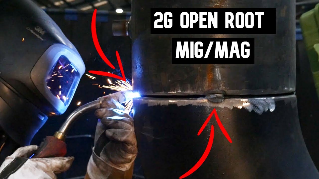 How To 2G Open Root MIG/MAG Pipe Welding