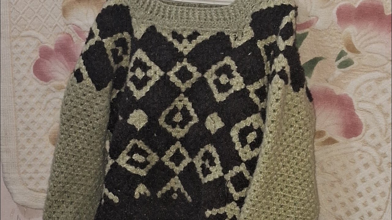 Beautiful crochet Jersy (for beginners)part-3 ( invisible join and sleeves)