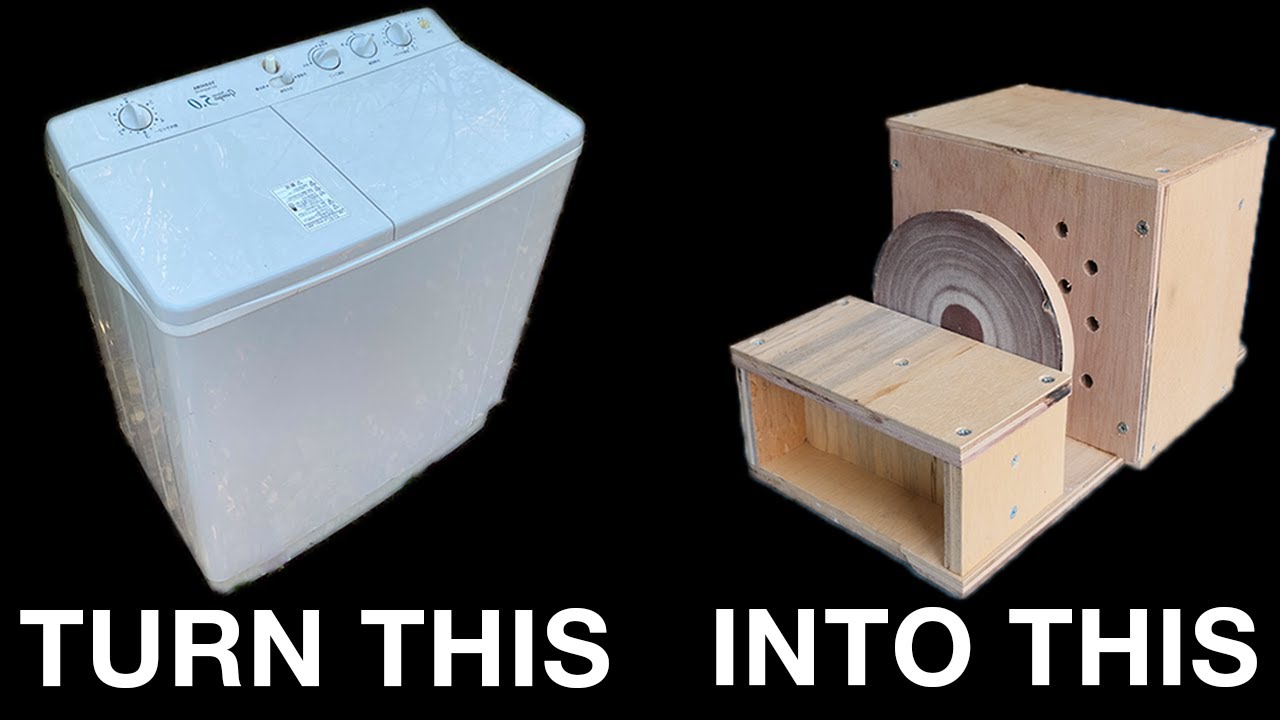 SDGs DIY 洗濯機からディスクサンダーを作る動画　Make aDisc sander from Washing machine.