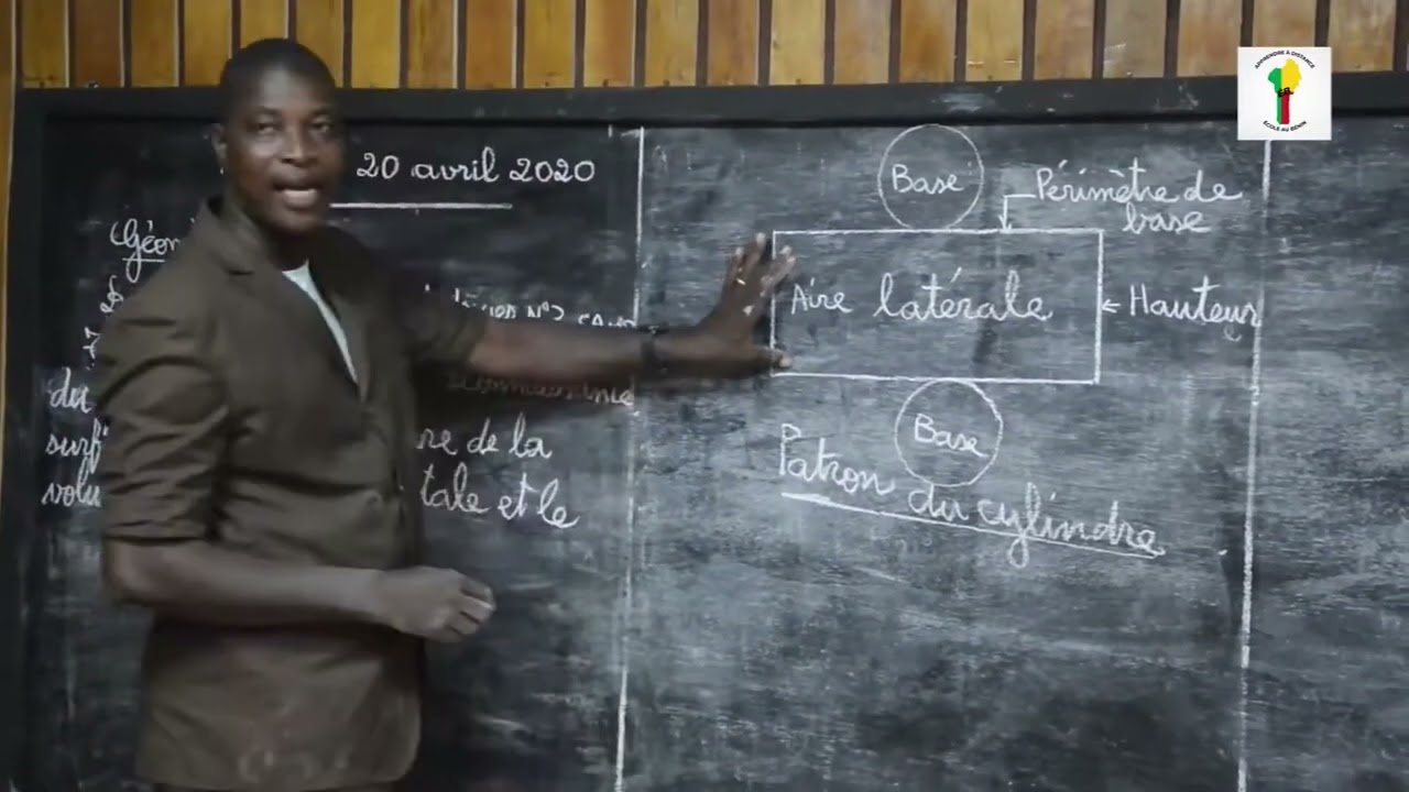 École au Bénin: Mathématiques CM2 - Le cylindre droit