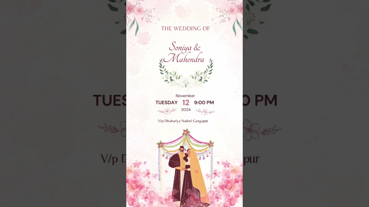 Wedding invitation tample #bollywood #song #love #viralreels #lovesong #diwalirangol #automobile