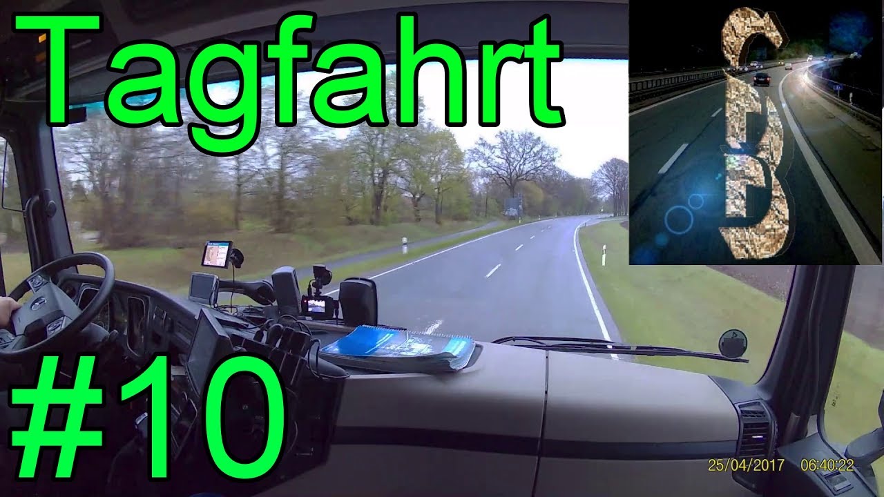 Führerstand LKW #10 - Tagfahrt von Lübeck nach Bardowick (Führerstandsmitfahrt Innenperspektive)
