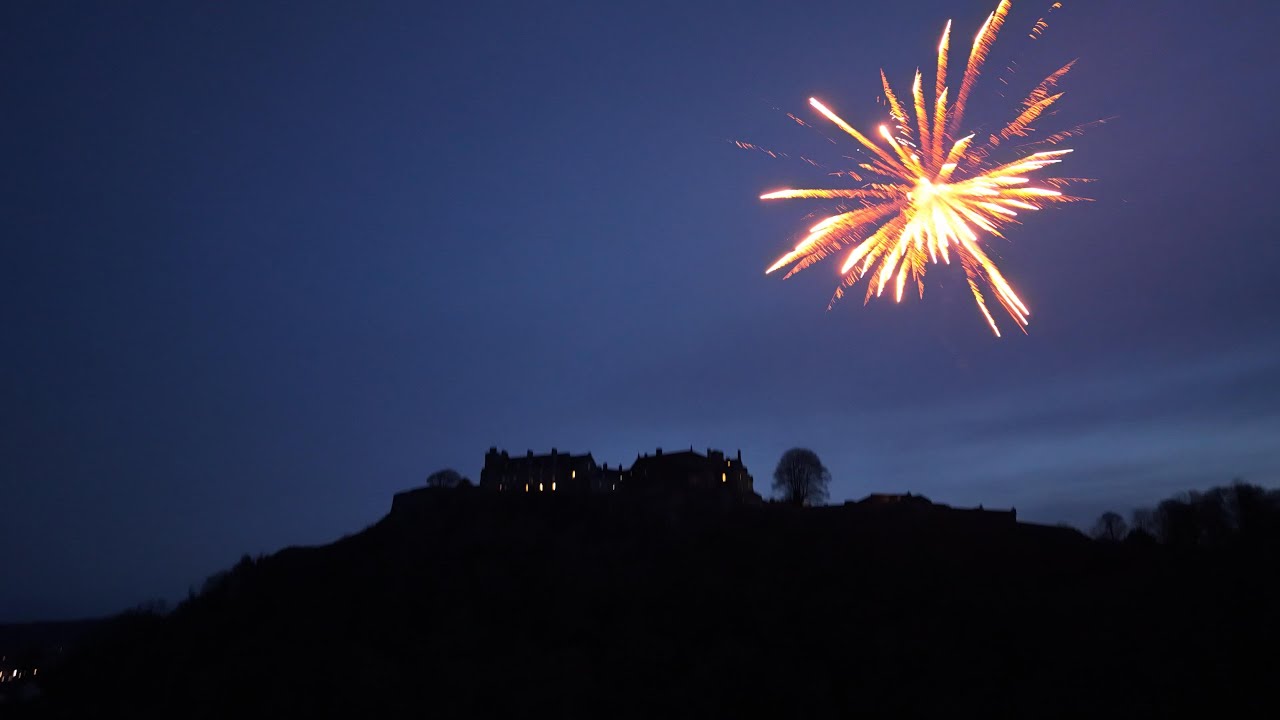 FLYING STIRLING CASTLE ON THE 1ST 2026 TO SEE THE FIRST DAWN