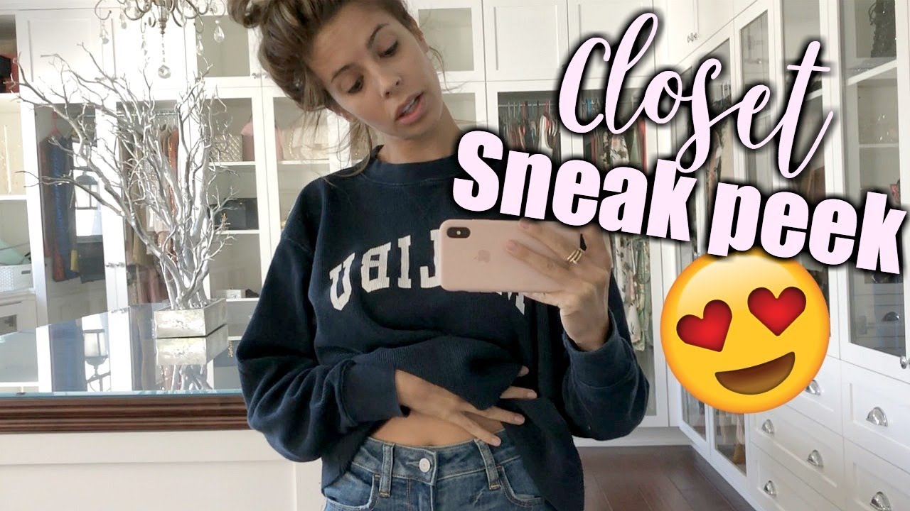 CLOSET SNEAK PEEK | DECEMBER VLOG 2017