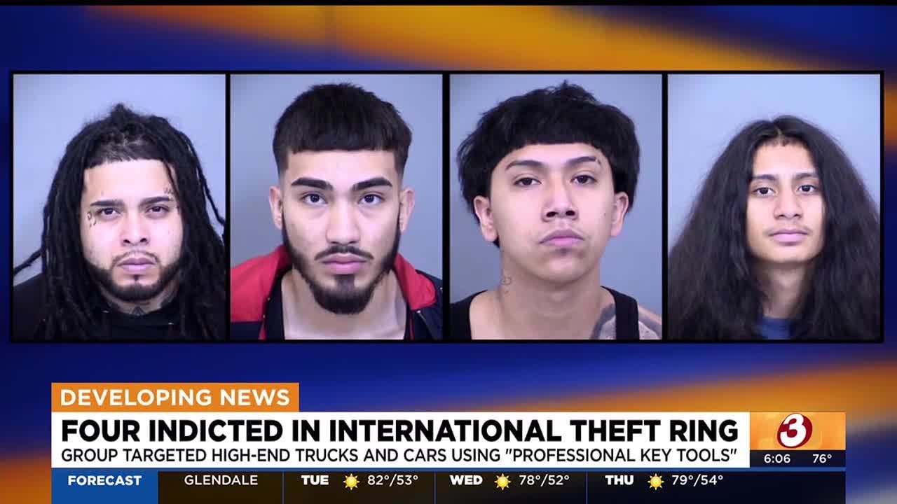 Four men indicted in theft ring with ties to Mexican gang