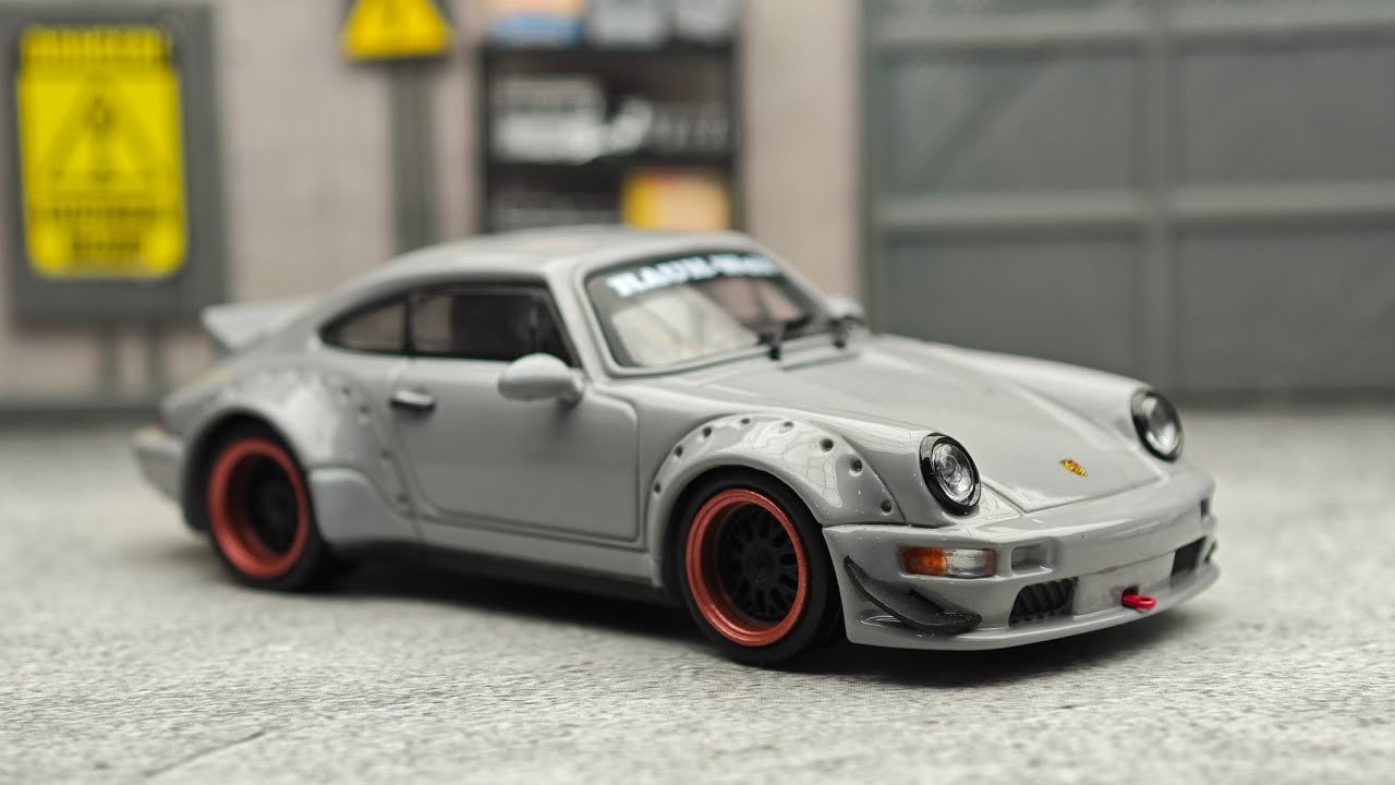 Porsche RWB 964 Rauh Welt Begriff Widebody Gray by CM Model | UNBOXING and REVIEW