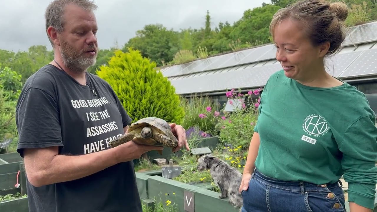 Tortoise survives spade attack and finds a new home with vet Kevin Eatwell from Fife Exotic Vets