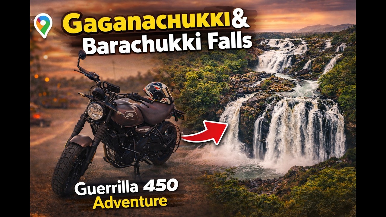 Google Maps Took Me OFFROAD! | Guerrilla 450 Ride to Gaganachukki & Barachukki Falls