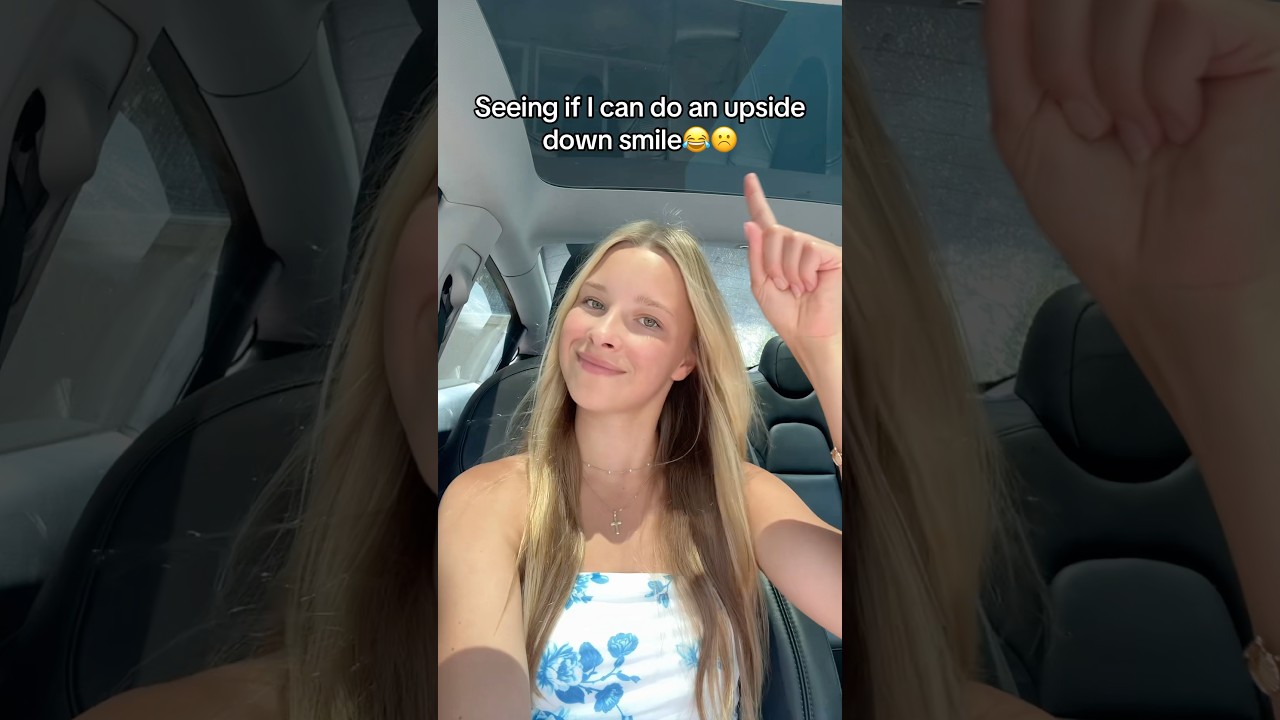 Can you do an upside down smile?😂#shorts #shortsfeed #tiktok #adiaava #challenge #trending #smile