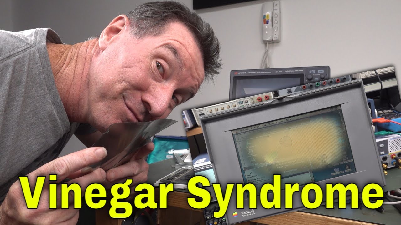 Apple Powerbook 165C Vinegar Syndrome Repair Attempt