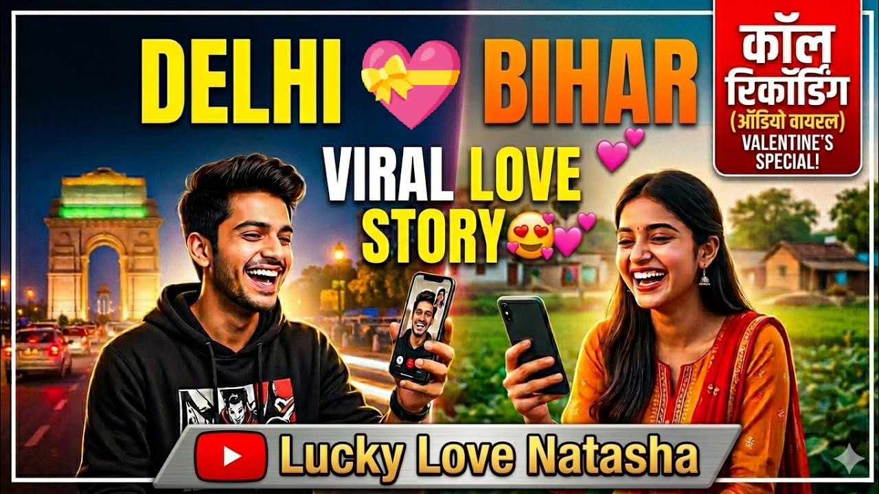 || ❣️Natasha love Lucky ❣️|| Cute love story call recording Hindi 