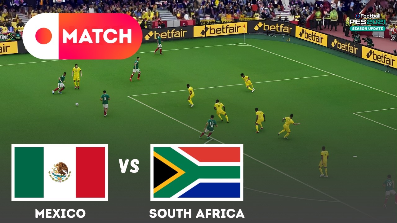 SOUTH AFRICA VS MEXICO | World Cup 2026 Match Simulation | eFootball PES 21 Gameplay