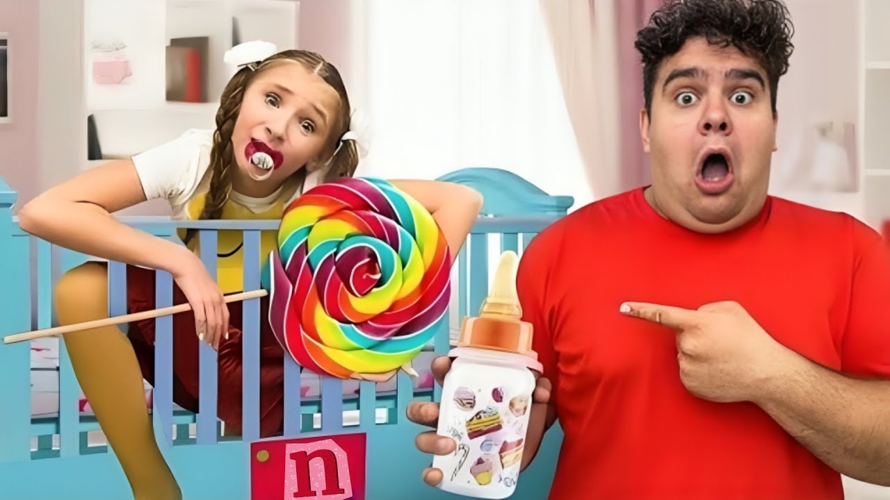 24 óra alatt kisGYEREK lettem 🍼😱 Szórakoztató kihívások | Miss Nicole és barátai