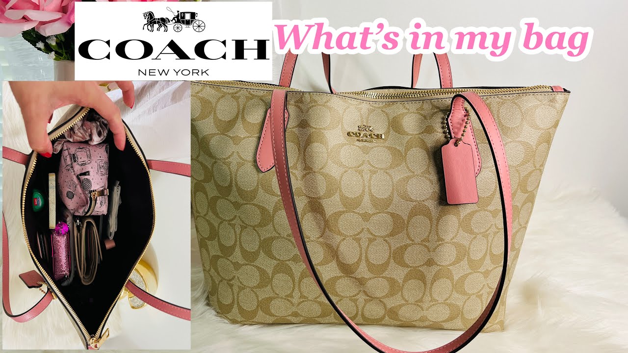 COACH TOP ZIP TOTE! UPDATE REVIEW! #whatsinmybag2022
