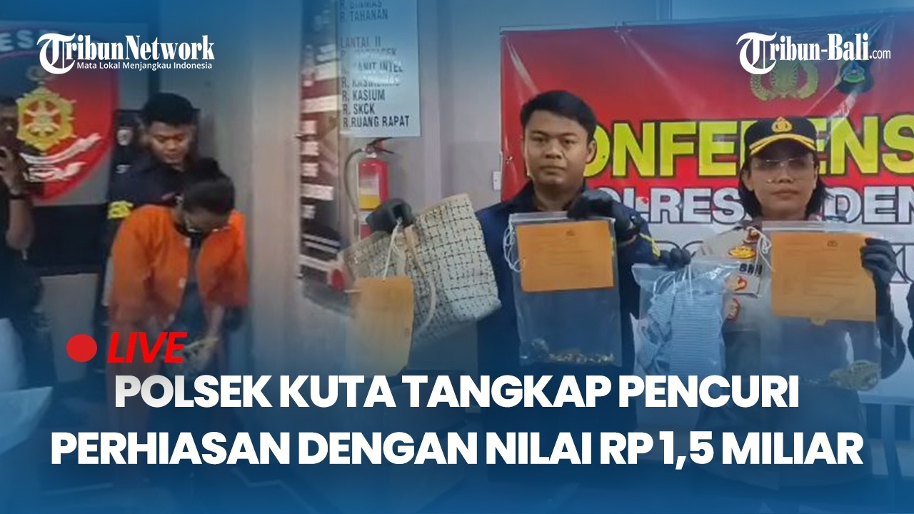 🔴Polsek Kuta Bali Berhasil Ungkap Kasus Pencurian Perhiasan, Kerugian Korban Capai Rp 1,5 M