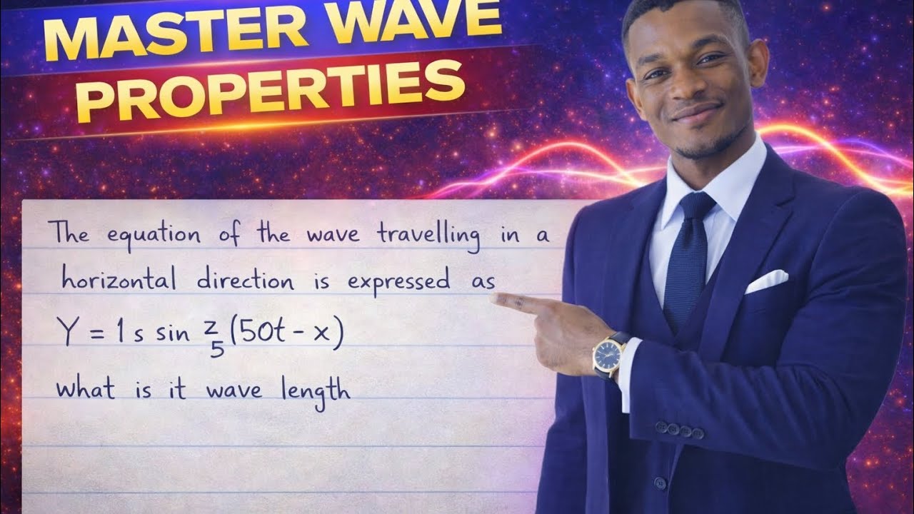 Wave Don’t Play! 🌊😂 | Solve This Wave Equation in 5 Minutes!