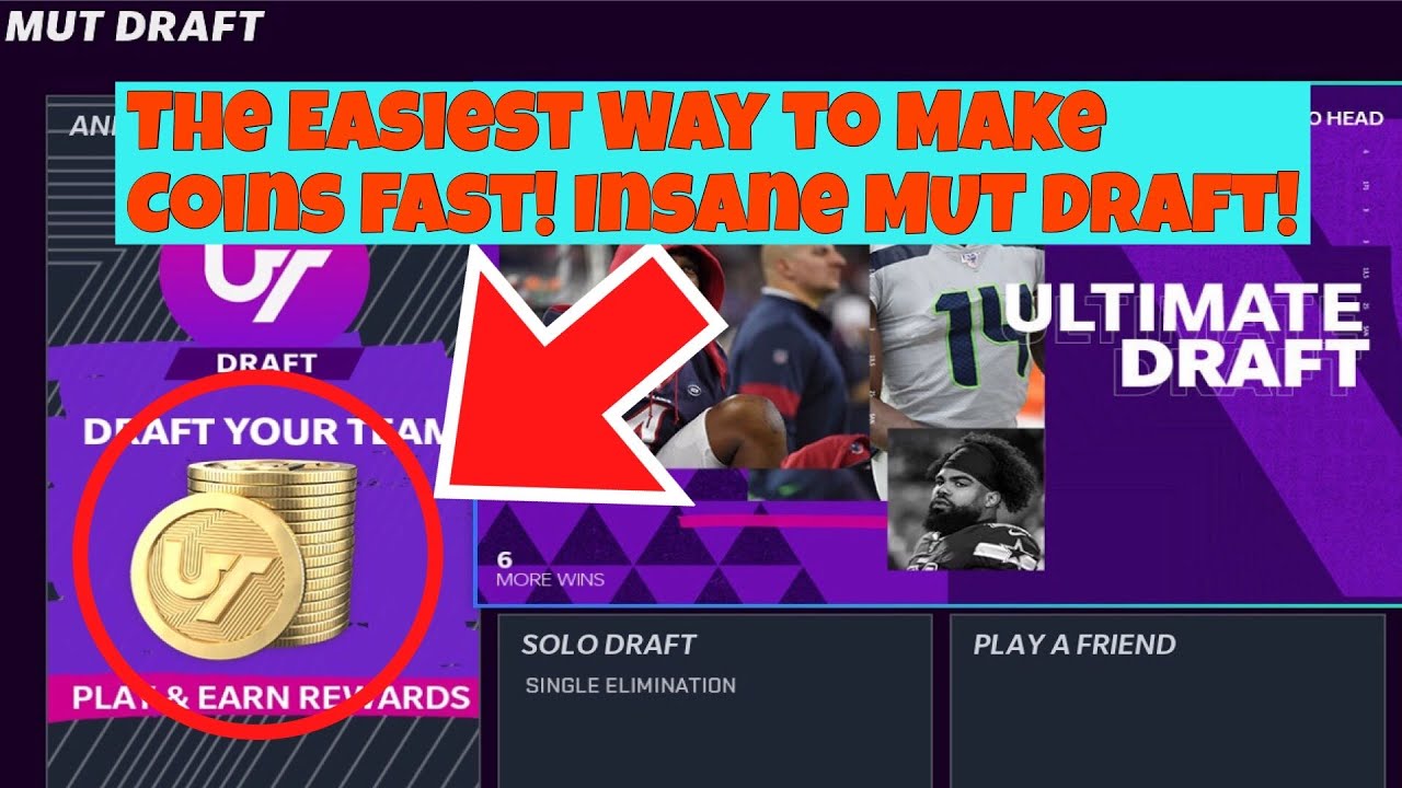 Insane MUT Draft! Easy Way To Make Coins! Madden 21 Ultimate Team!