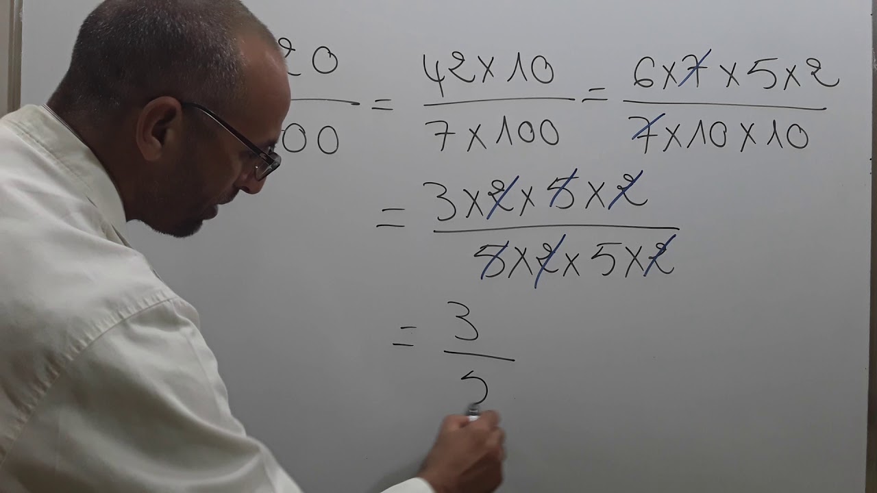 التفكيك و الاختزال تمرين /الرياضيات مع رضوان بوجمعاوي