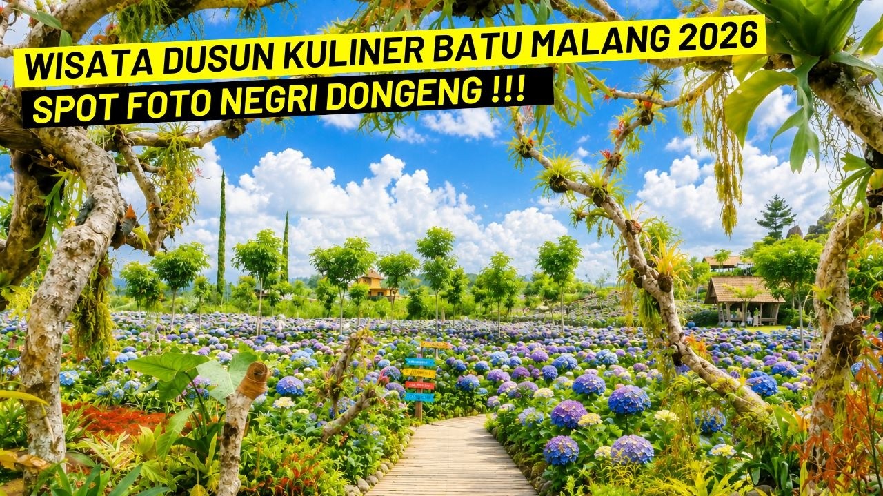 WISATA DUSUN KULINER BATU MALANG 2025 | SPOT FOTO SEINDAH NEGERI DONGENG & SURGA KULINER HITS!