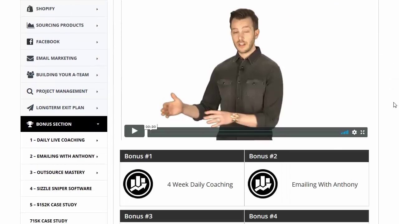 eCom Success Academy Review - Adrian Morrison's Shopify Training