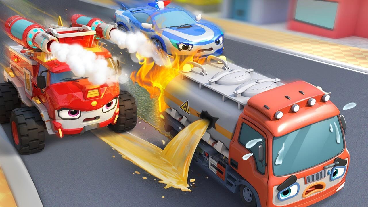 Tanker Truck Needs Help | 🚒🚓 Super Rescue Team | Nursery Rhymes & Kids Songs | BabyBus - Cars World