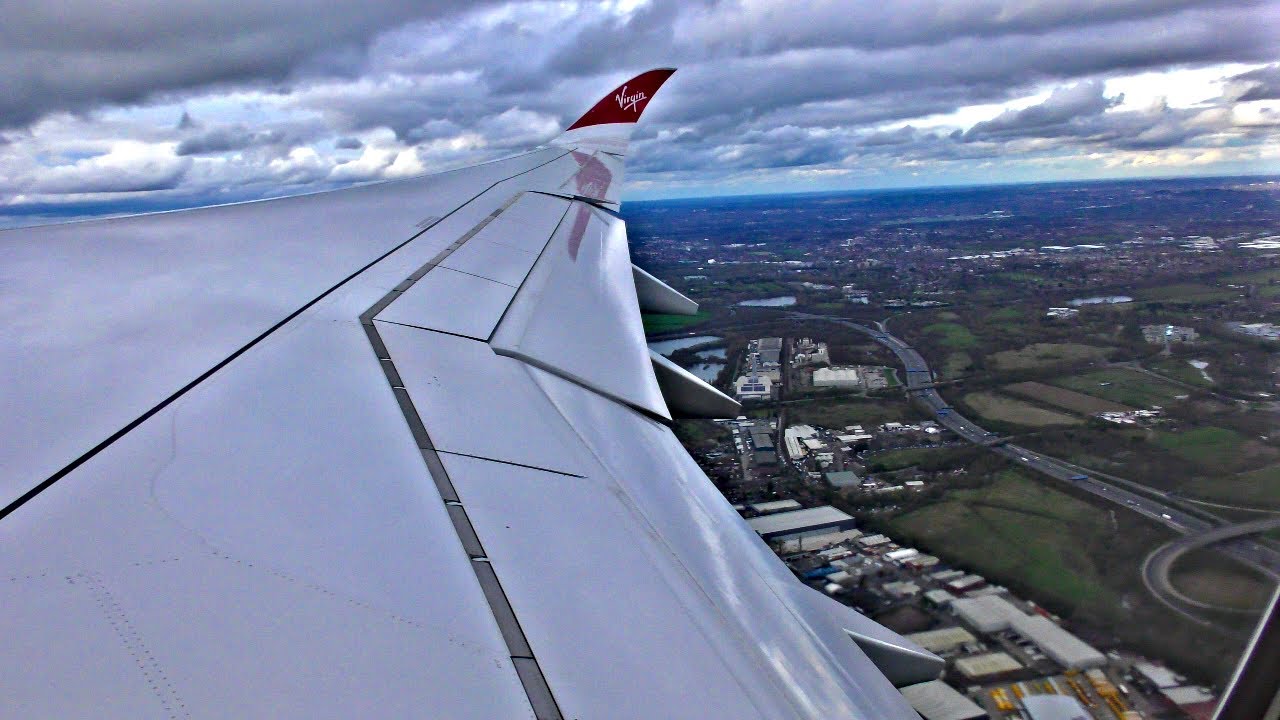 Virgin Atlantic A350-1000 Take Off From London Heathrow