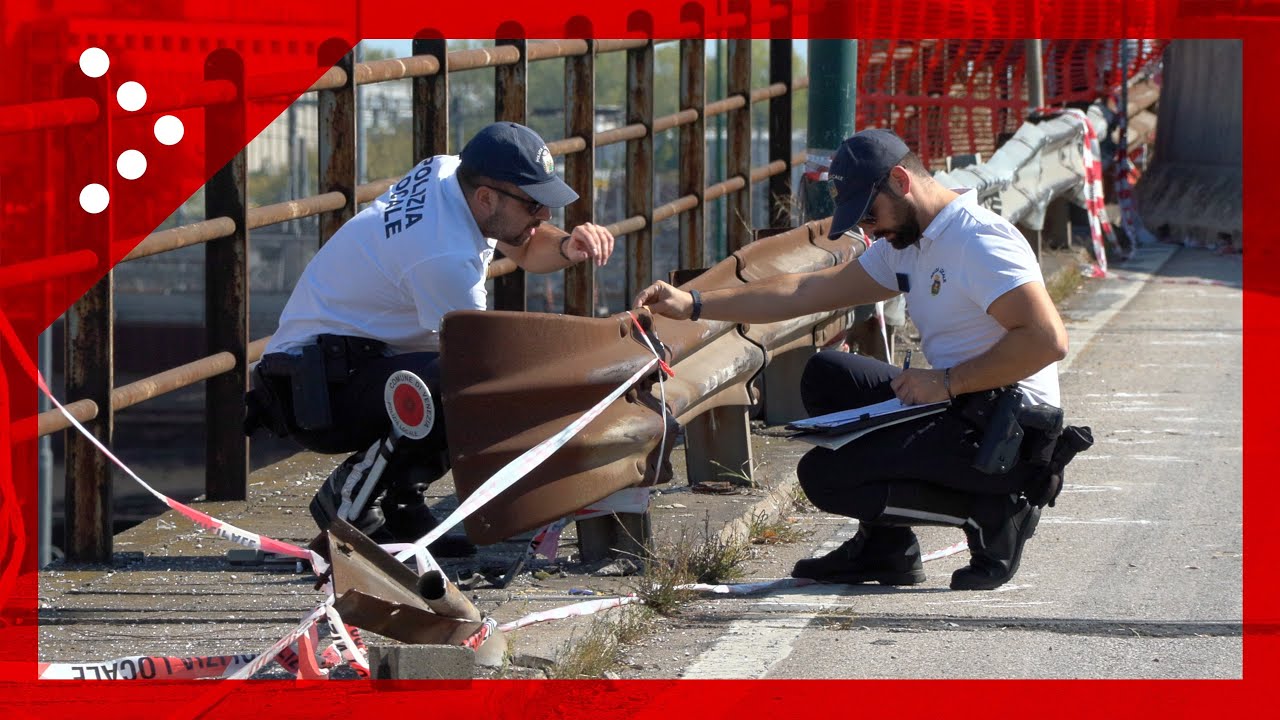 Mestre, nuovi rilievi sul cavalcavia della tragedia: al lavoro gli uomini della polizia locale