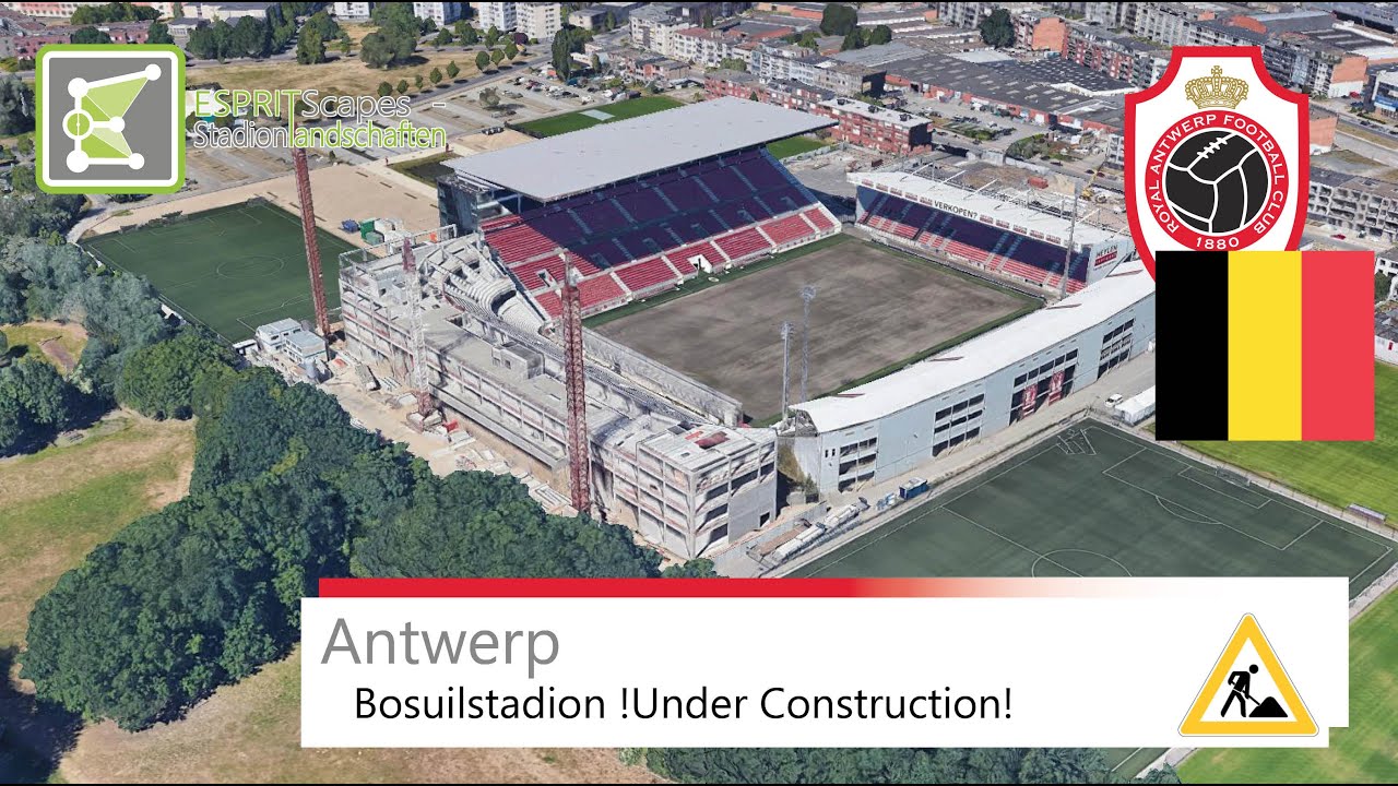 Bosuilstadion | !Under Construction! | Royal Antwerp F.C. | Google Earth 360&deg; Rotation