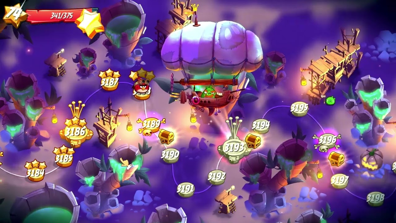 Angry birds 2. Levels 3186 - 3190