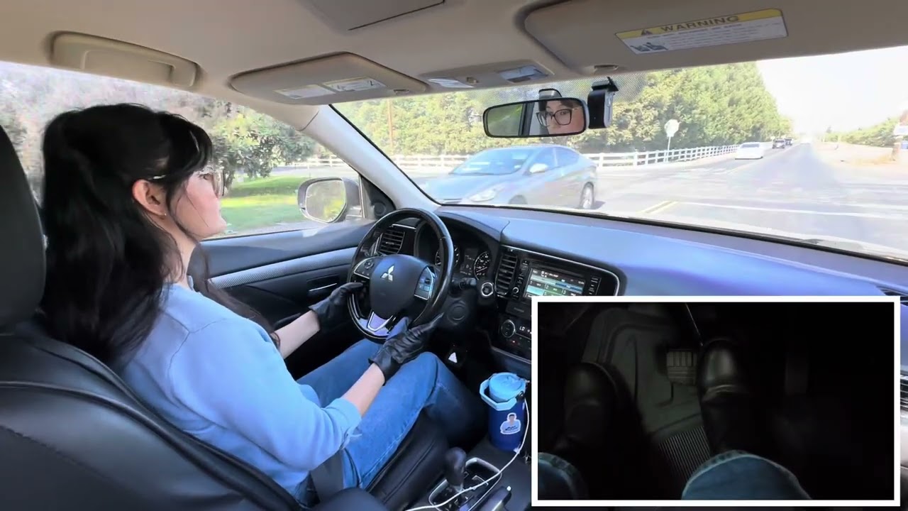 DRIVING WITH BLACK LEATHER GLOVES | HONKING | DRIVING WITH SAPPHIRE 